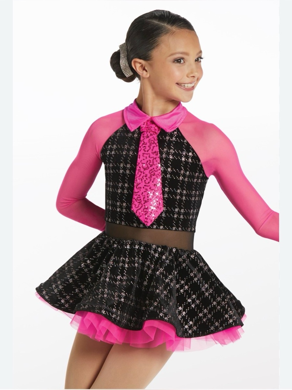 Weissman MC Studio Exclusive Sassy Menswear Skirt Pink Dance Costume